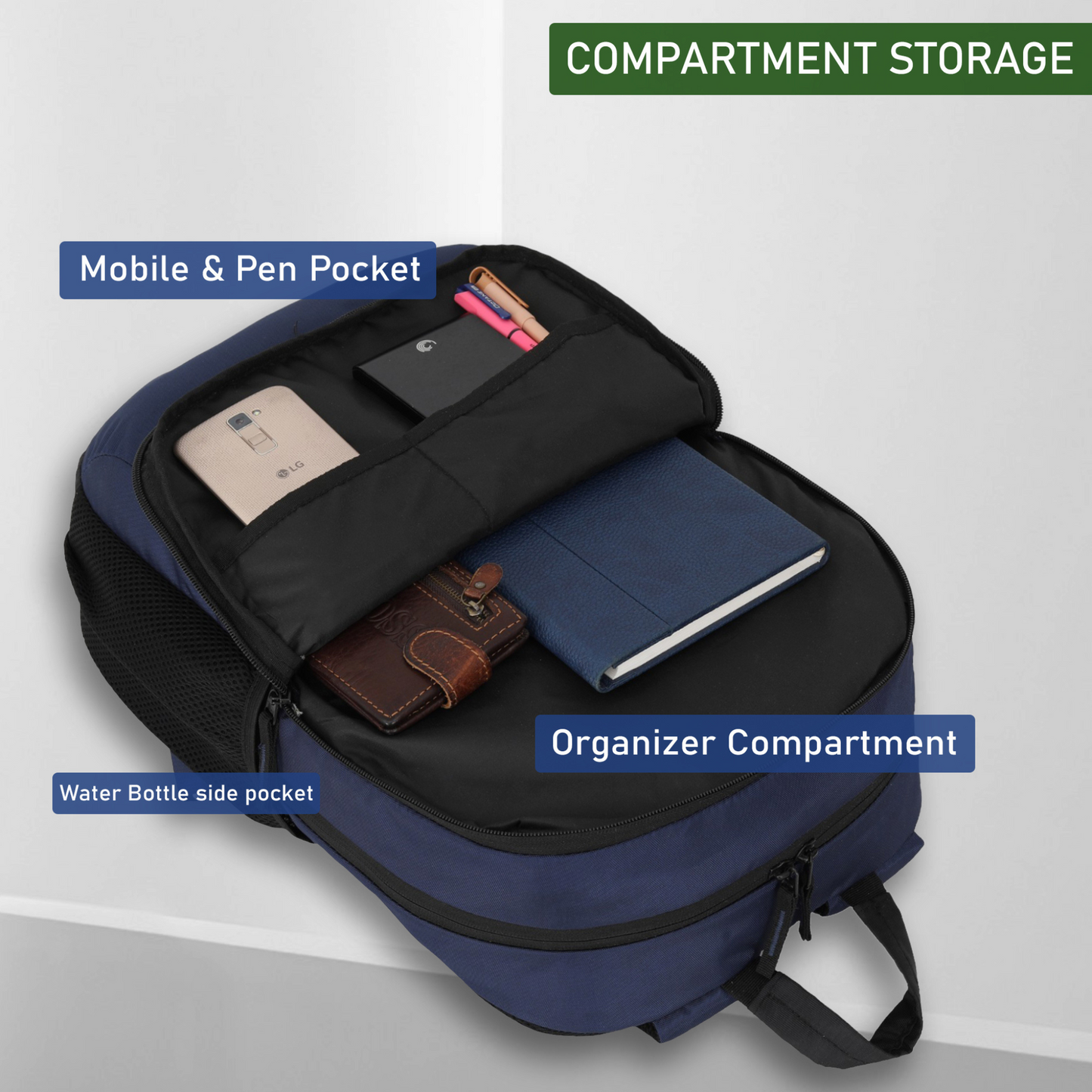 ONEGO Laptop Backpack, Water-Resistant Business & College Backpack for Men & Women (Blue) - ONEGO FASHION