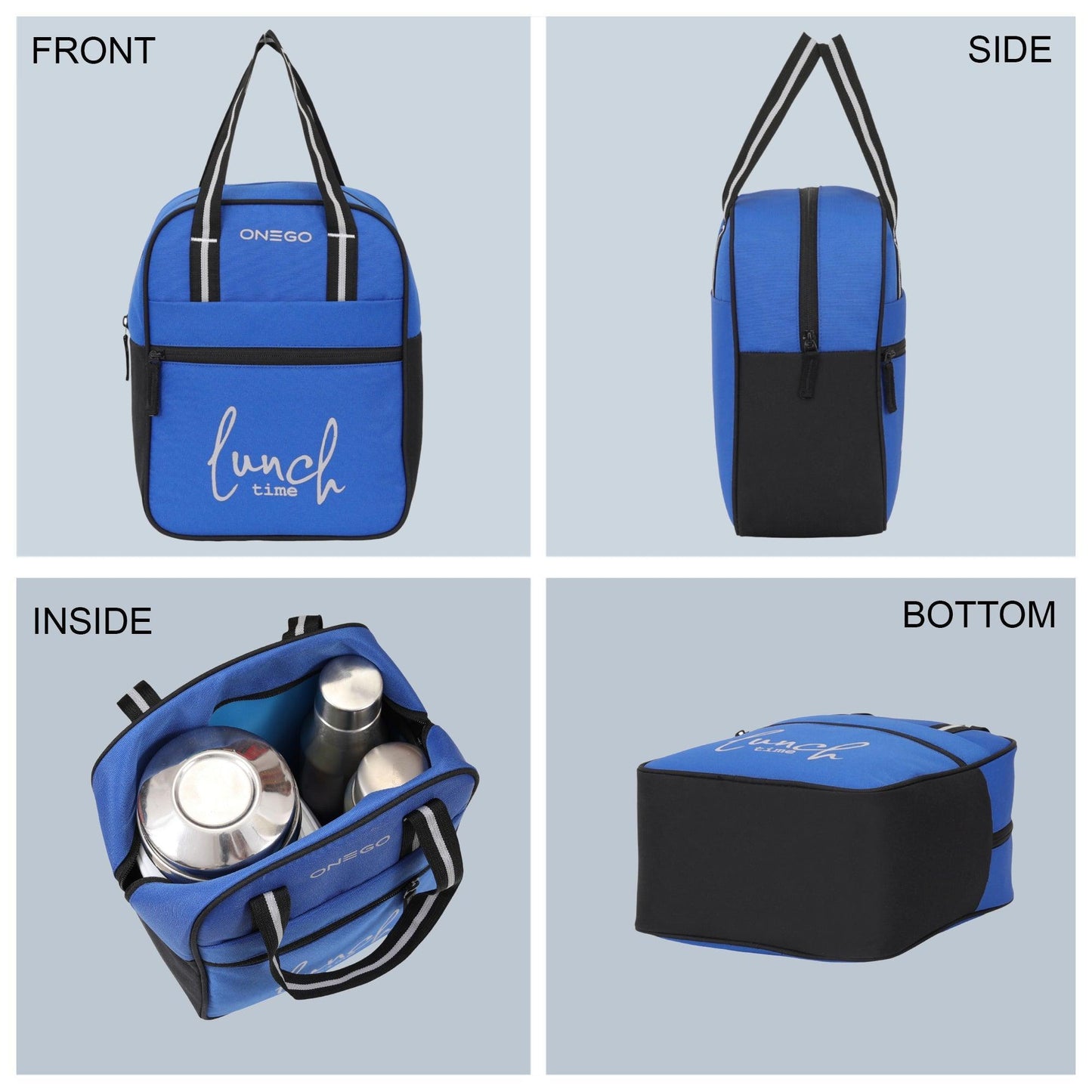 ONEGO Durable Lunch Bag | Trendy Water-Resistant Tiffin Bag for Office, School, Travel & Picnic | Stylish Design for Men, Women & Kids - ONEGO FASHION