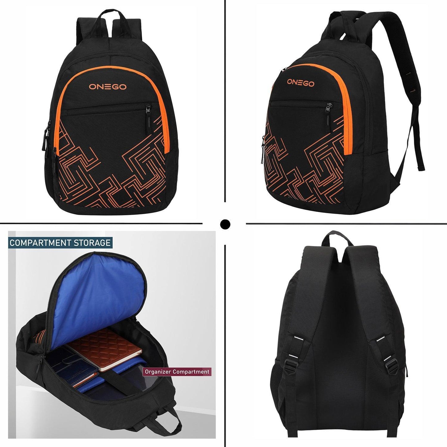 ONEGO Business & College Backpack - Black - ONEGO FASHION