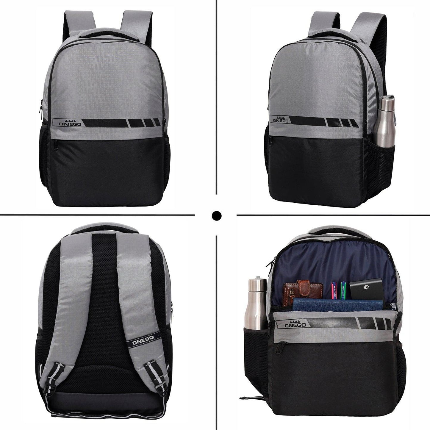 ONEGO Waterproof Casual Unisex Laptop Backpack for School College Office Tuition Daypack Bag Suitable For Men & Women Boys & Girls - ONEGO FASHION