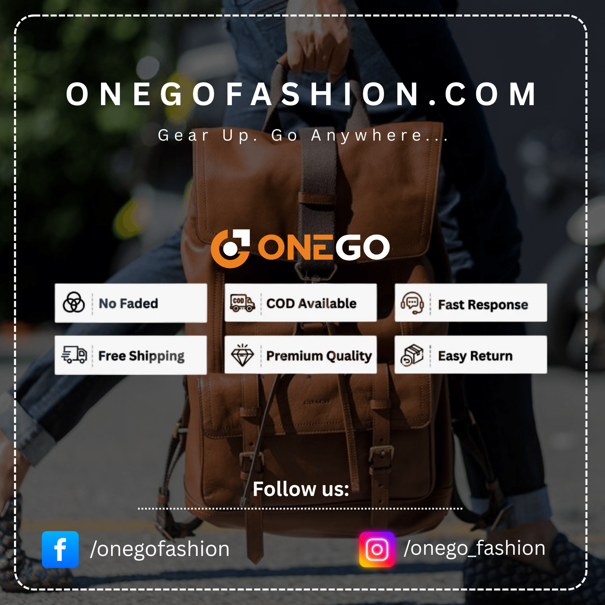 ONEGO Laptop Backpack, Water-Resistant Business & College Backpack for Men & Women (Grey) - ONEGO FASHION