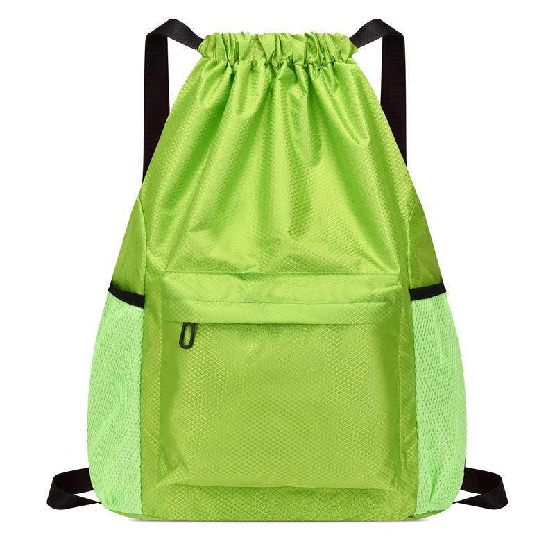 New Design Custom Logo Casual String Knapsack Sports Gym Drawstring Bag Drawstring Backpack Bags with Pocket for Swimming Beach - ONEGO FASHION