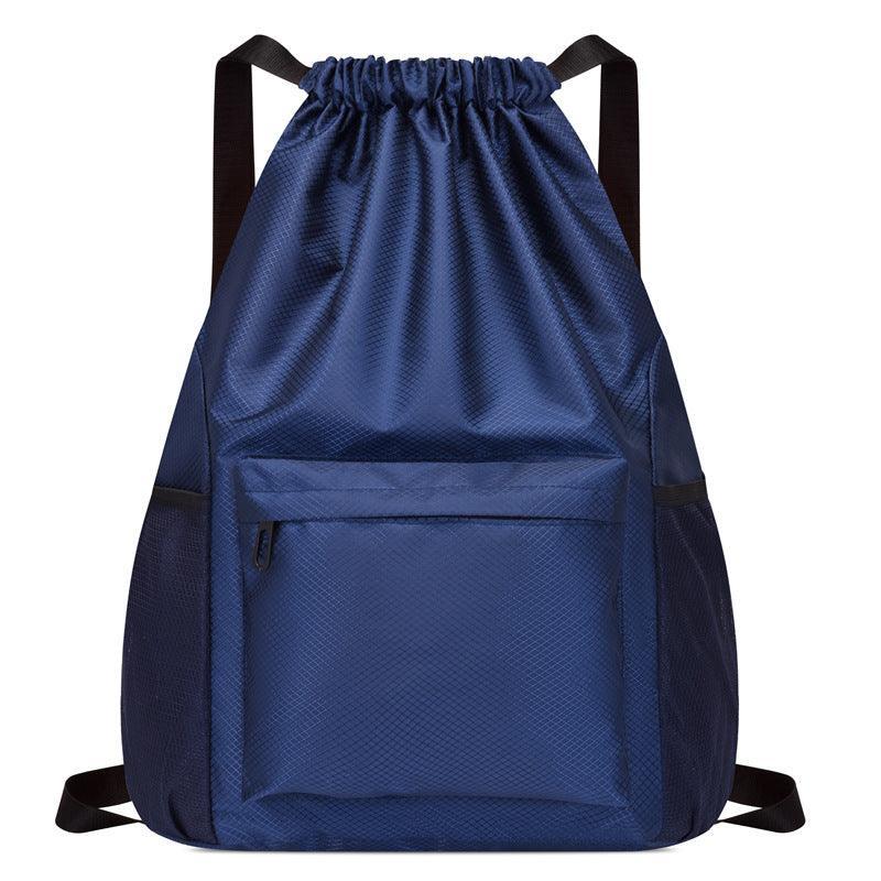New Design Custom Logo Casual String Knapsack Sports Gym Drawstring Bag Drawstring Backpack Bags with Pocket for Swimming Beach - ONEGO FASHION