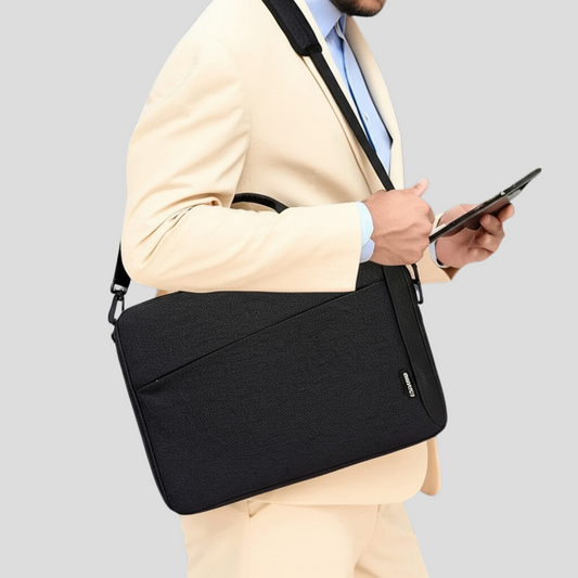 ONEGO Formal Briefcase & Messenger Bag, Fits 15.6" Laptops, Black - ONEGO FASHION