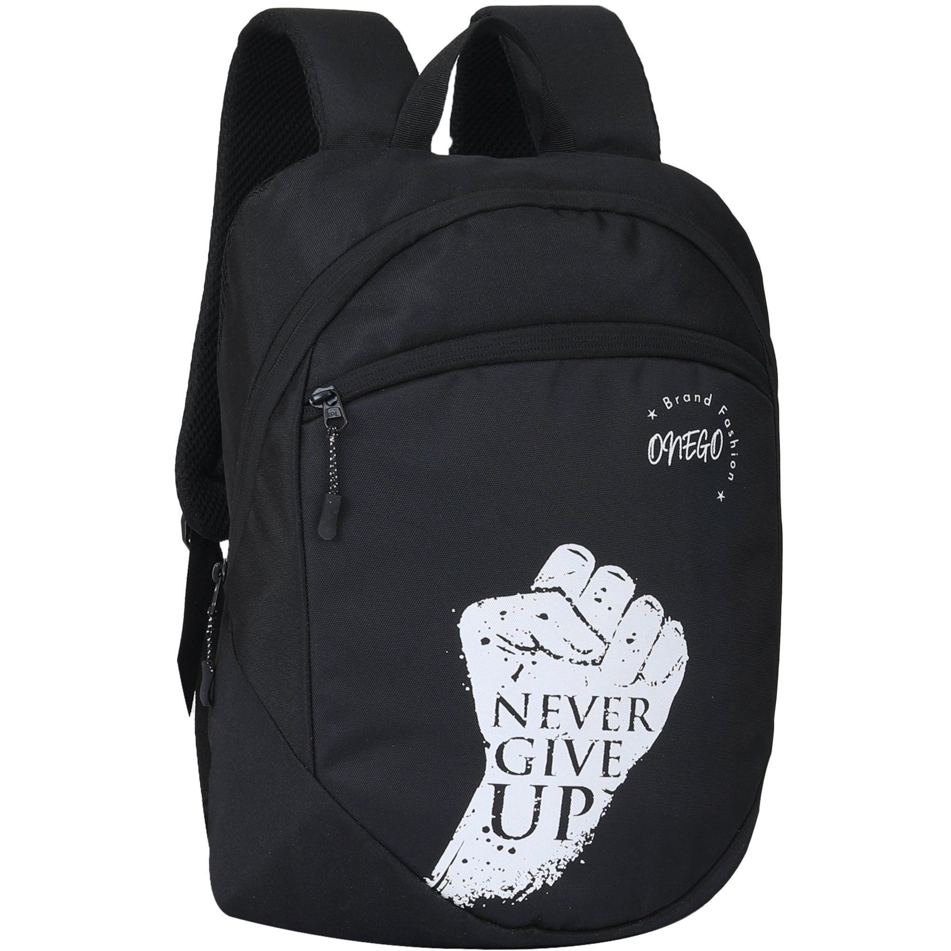ONEGO Versatile & Stylish Backpack College bag School bag Laptop bag Office bag Tuition bag Daypack Bag For Men & Women Boys & Girls (Black) - ONEGO FASHION
