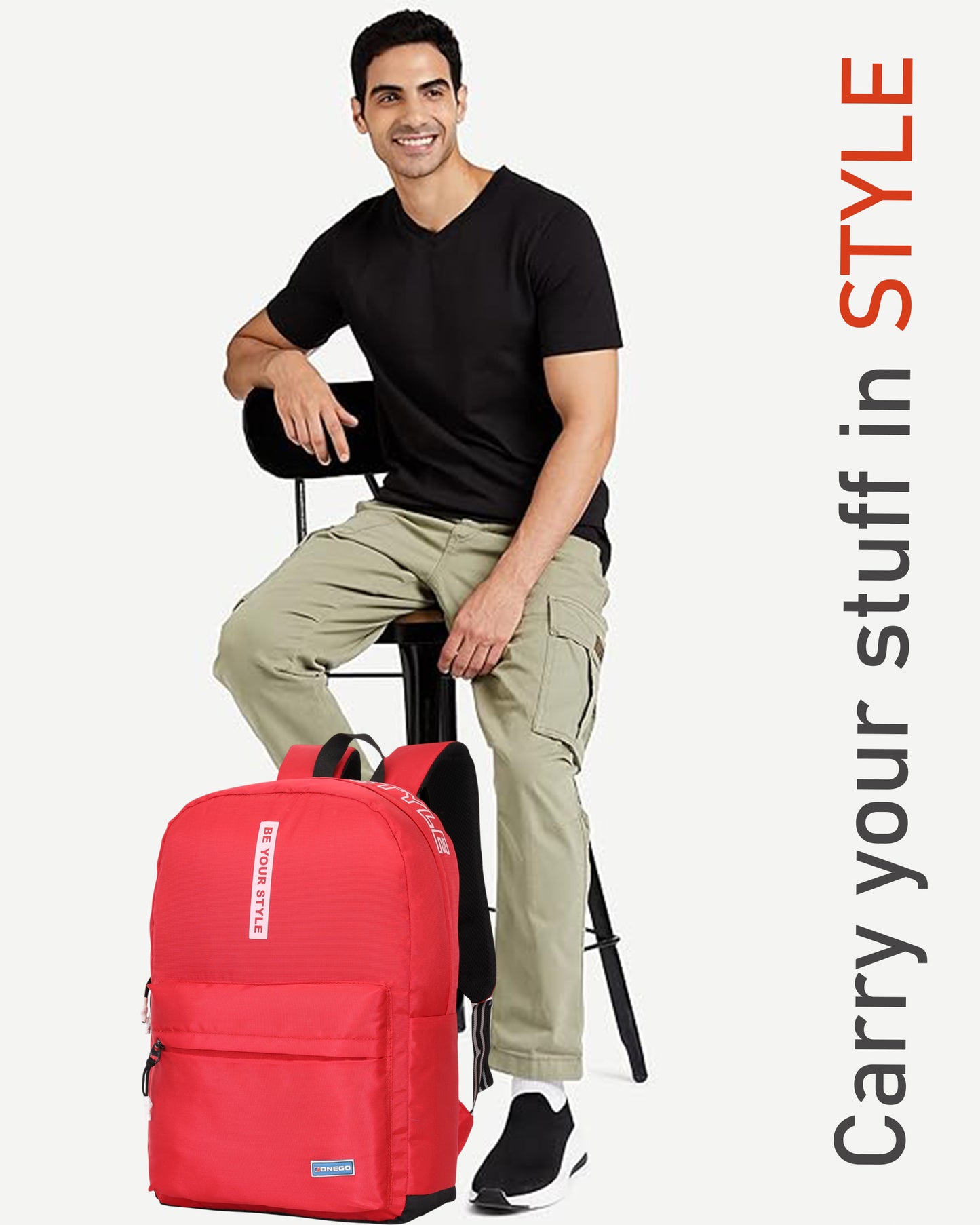 Korean Style Backpack for School, College & Travel | Fits 15.6-Inch Laptops | Water Resistant Fabric