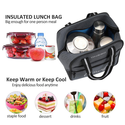 ONEGO Trendy & Water-Resistant Lunch Bag | Durable Tiffin Bag for School, Office, Travel & Picnic | Ideal for Kids, Women & Men - ONEGO FASHION