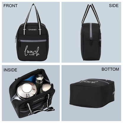 ONEGO Water-Resistant & Durable Lunch Bag | Stylish Multipurpose Tiffin Bag for Office, School, Travel & Picnic | for Kids, Women & Men - ONEGO FASHION