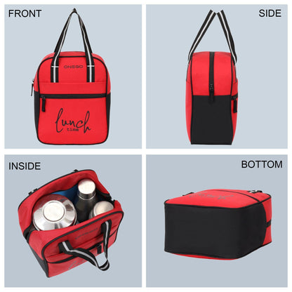 ONEGO Durable & Stylish Lunch Bag | Multipurpose Water-Resistant Tiffin Bag for School, Office, Travel & Picnic | Perfect for Kids, Men & Women - ONEGO FASHION