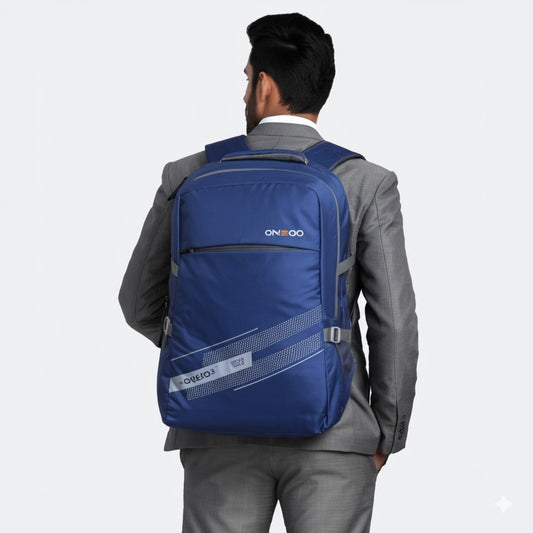 ONEGO Professional Laptop Backpack, Durable Water-Resistant Computer Bag for College & Office, Fits 15.6-Inch Laptops - Navy Blue - ONEGO FASHION