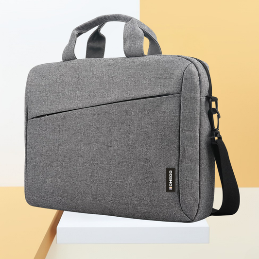 ONEGO Formal Briefcase & Messenger Bag, Fits 15.6" Laptops, Grey