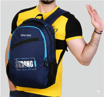 ONEGO Casual Backpack, Water-Resistant Laptop Bag for Men & Women, Business & College Backpack for School, Work, and Travel, Fits 15.6-Inch Laptop - Navy Blue - ONEGO FASHION