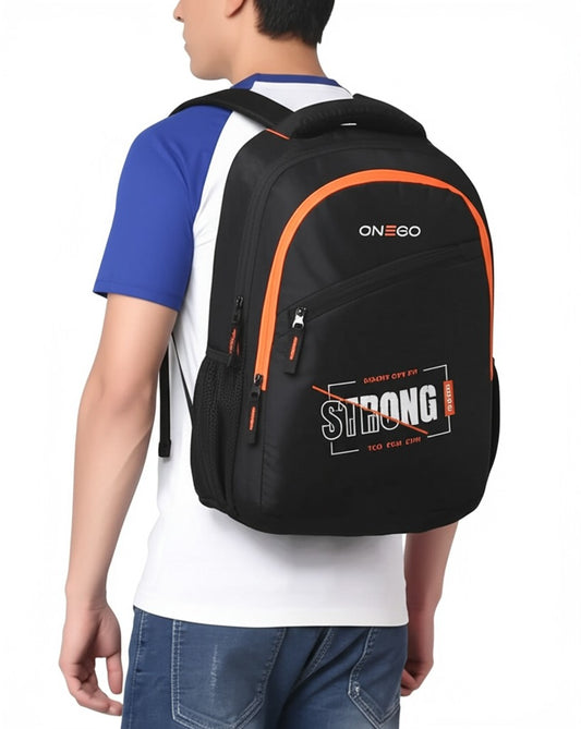 ONEGO Water-Resistant Casual Backpack, Laptop Bag for Men & Women, Business & College Backpack for School, Work, and Travel, Fits 15.6-Inch Laptop - Black - ONEGO FASHION