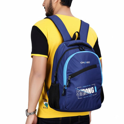 ONEGO Casual Backpack, Water-Resistant Laptop Bag for Men & Women, Business & College Backpack for School, Work, and Travel, Fits 15.6-Inch Laptop - Navy Blue - ONEGO FASHION