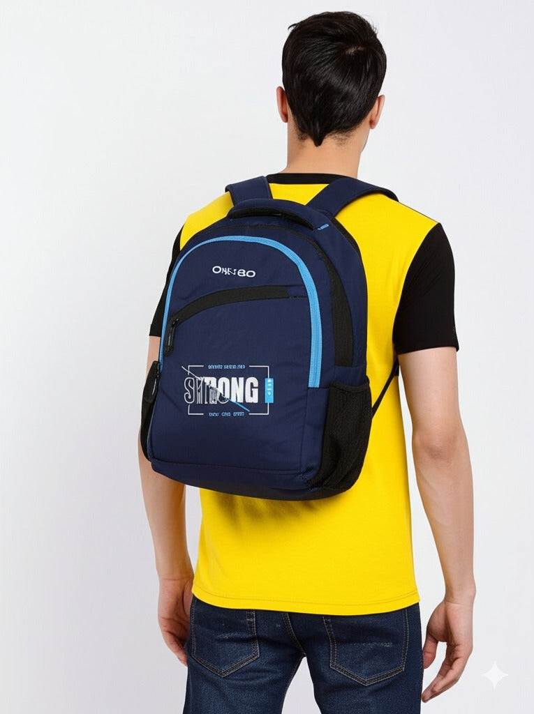 ONEGO Casual Backpack, Water-Resistant Laptop Bag for Men & Women, Business & College Backpack for School, Work, and Travel, Fits 15.6-Inch Laptop - Navy Blue - ONEGO FASHION