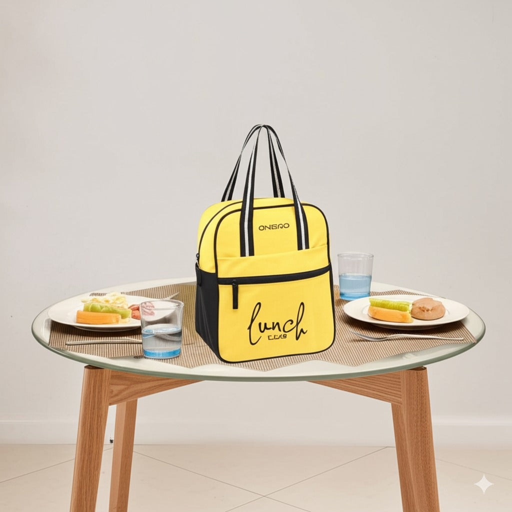 ONEGO Trendy Water-Resistant Lunch Bag | Multipurpose Tiffin Bag for Office, School, Picnic, Travel | Stylish & Durable Lunch Bag for Men, Women & Kids - ONEGO FASHION